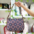 Multicolored Printed Canvas Sling Bag - Uncommongifts.in